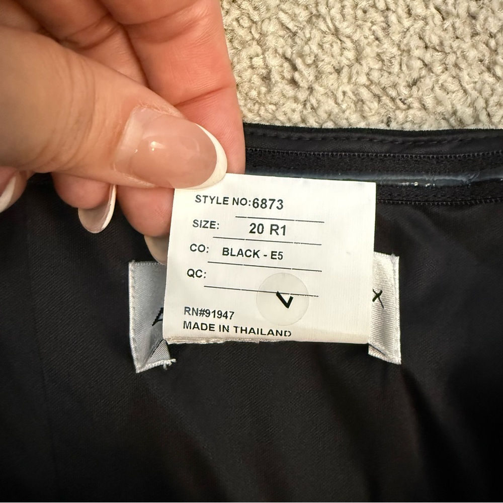 After Six Lissa 6873 Strapless Pleated Crepe Gown Black 20 - Picture 4 of 8